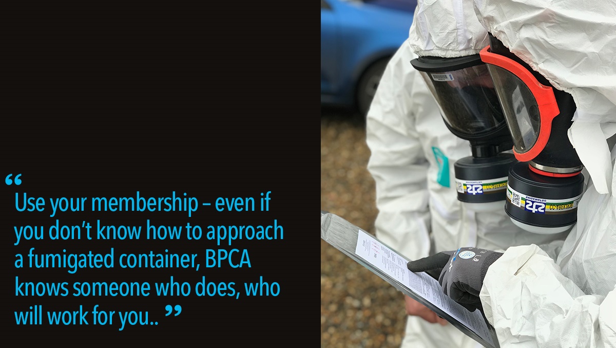 Use your BPCA Membership for fumigated containers Use your BPCA Membership for fumigated containers